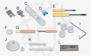 Základní příslušenství šicího stroje JUKI HZL-353ZR-A.